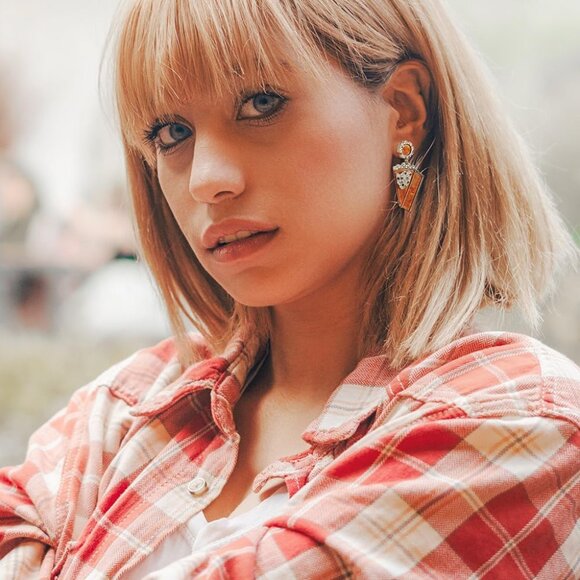 Pumpkin Pie Cake Turkey Bonfire Earrings for Women Dangling Jewelry - Picture 2 of 6